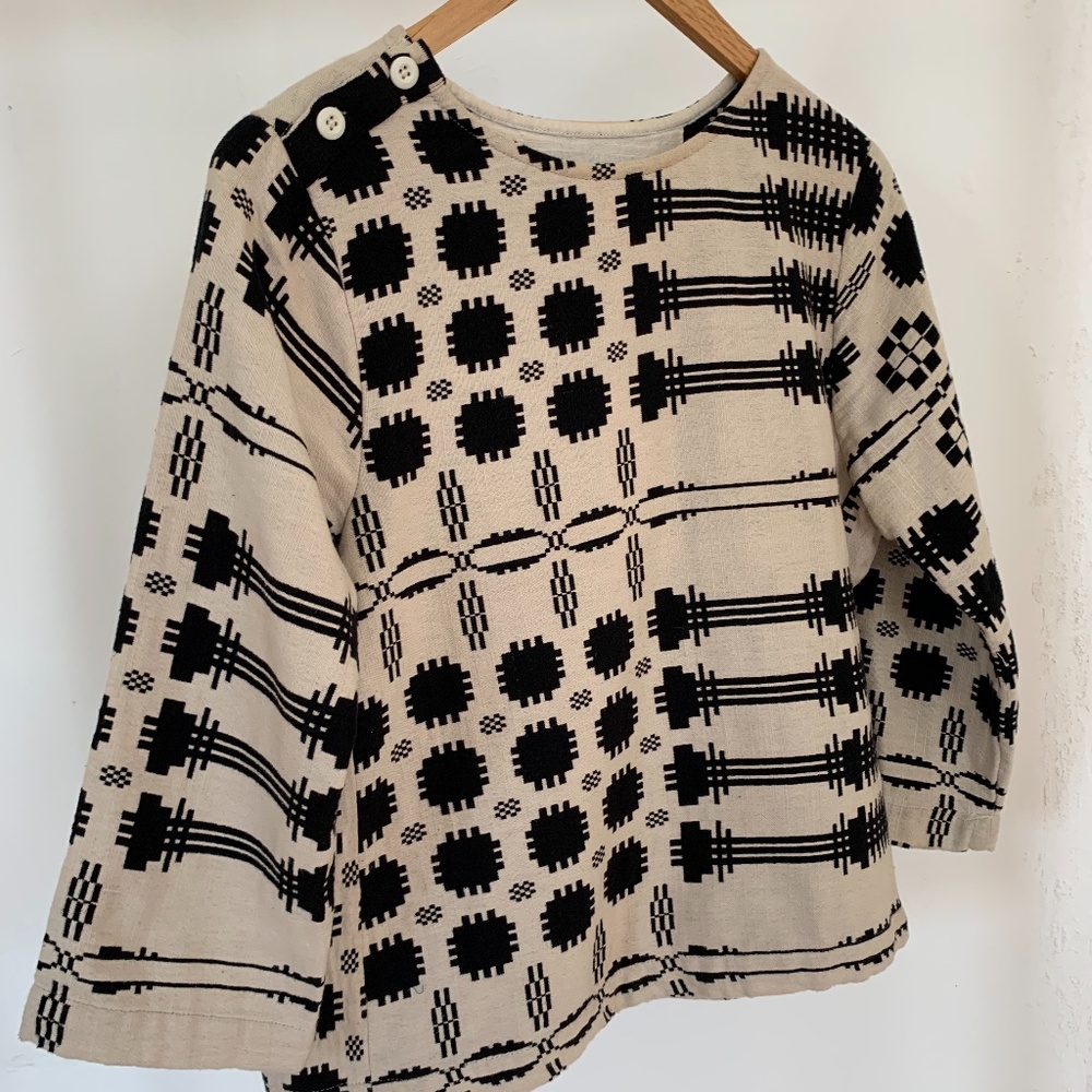 Ace & Jig A-line top with button detail.